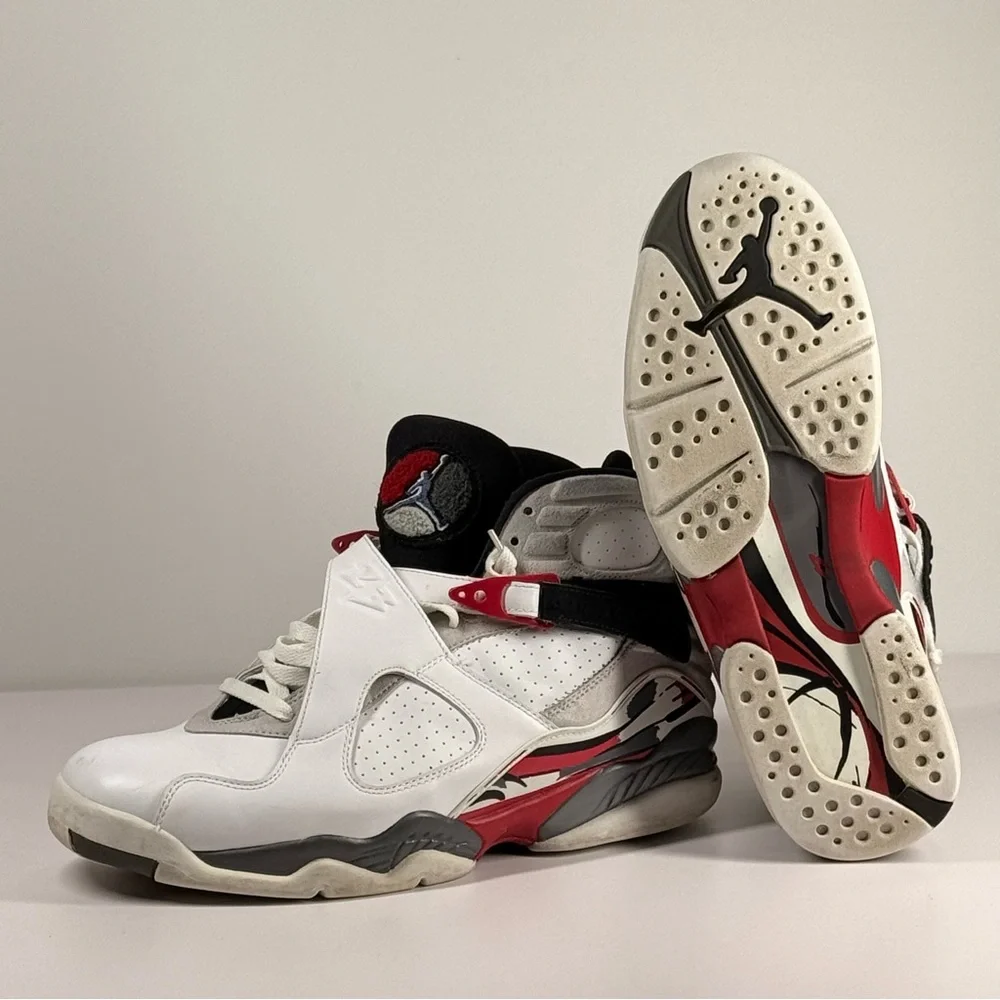 Air Jordan 8 Retro Bugs Bunny White Black True Red Men's Size 12 - 305381-103 - Picture 2 of 15